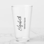 Hochzeitsparty Glas (Vorderseite)