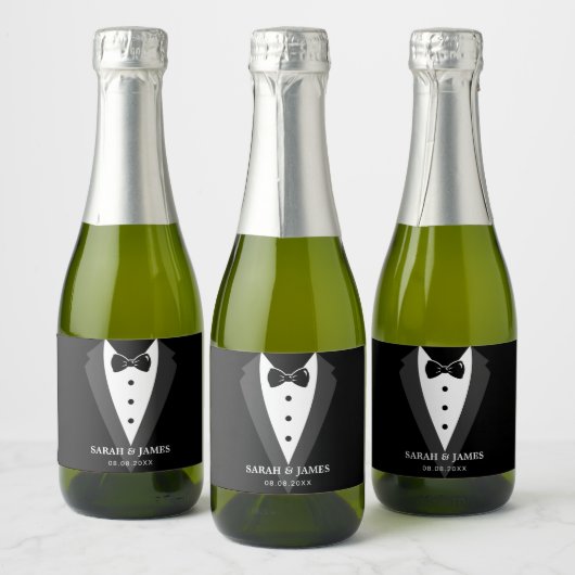 Hochzeitsparty Sparkling Weinflasche Schaumweinetikett (Flaschen)