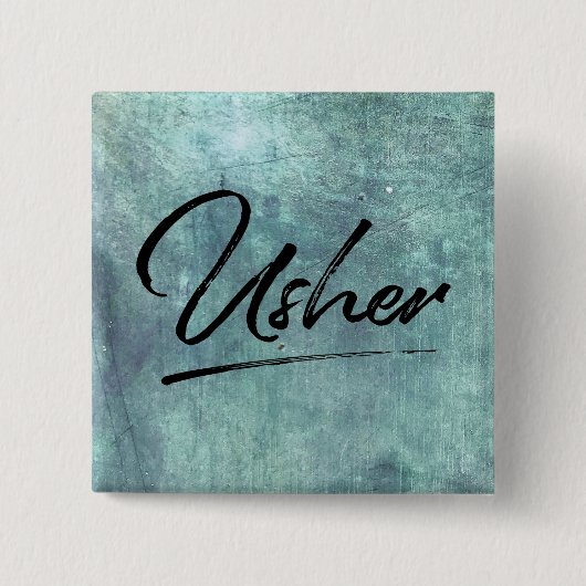 Hochzeitsparty Usher Button (Vorderseite)