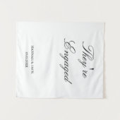 Hochzeitsparty-Willkommens-Teppich Wandteppich (Vorderseite (Horizontal))