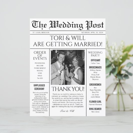 Hochzeitspass (Stehend Vorderseite)