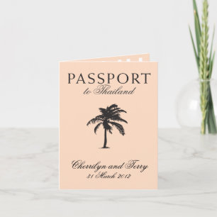 Hochzeitspass Einladung nach Thailand