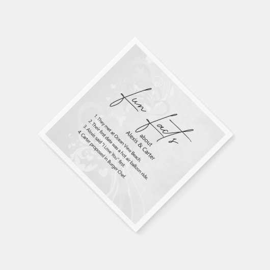 Hochzeitspass - Fakten über Herz Serviette (Ecke)