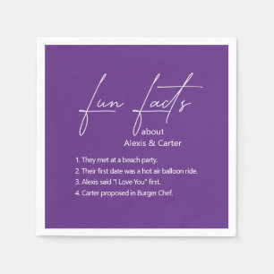 Hochzeitspass - Fakten über Lila Serviette