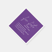 Hochzeitspass - Fakten über Lila Serviette (Ecke)