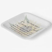 Hochzeitspass - Fakten über Sonnenblumen und Holz Pappteller (Gewinkelt)