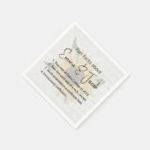 Hochzeitspass - Fakten über Sonnenblumen und Holz Serviette (Ecke)