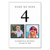 Hochzeitspass für Foto Tischnummer (Rückseite)