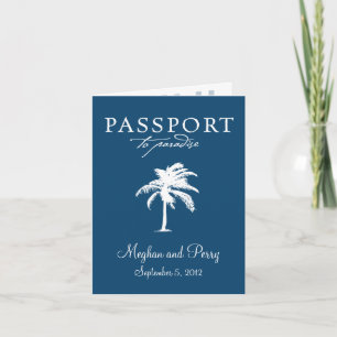Hochzeitspass Invitation für Kreuzfahrt Einladung