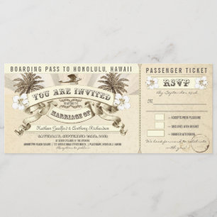 Hochzeitspass-Tickets für Boarding - Einladungen