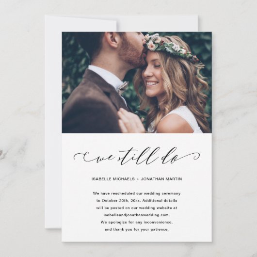 Hochzeitspause machen wir noch Foto Ankündigung (Vorderseite)