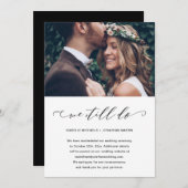 Hochzeitspause machen wir noch Foto Ankündigung (Vorne/Hinten)