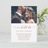 Hochzeitspause machen wir noch Foto Ankündigung (Stehend Vorderseite)