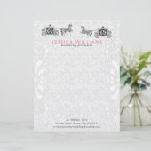 Hochzeitspferd und Beförderung mit weißen Damasken Briefkopf (Stehend Vorderseite)