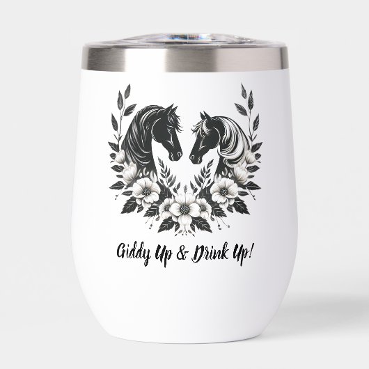 Hochzeitspferde und Blume (Vorderseite)