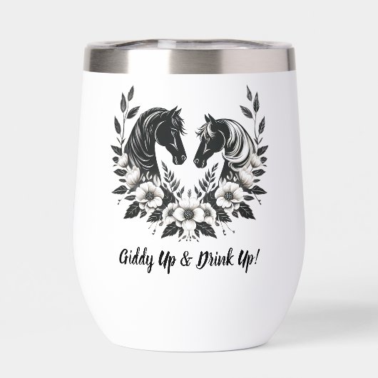 Hochzeitspferde und Blume (Rückseite)