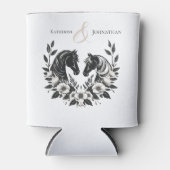 Hochzeitspferde und Blume Dosenkühler (Vorderseite)