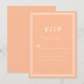 Hochzeitspfirsich Moderne elegante UAWG-Abschlussk (Vorne/Hinten)