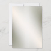 Hochzeitspfirsich Orange Golden Frame Rustikal Einladung (Rückseite)