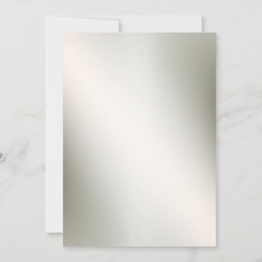 Hochzeitspfirsich Orange Golden Frame Rustikal Einladung (Rückseite)