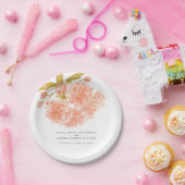 Hochzeitspfirsichblüte Pappteller (Party)