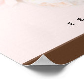 Hochzeitsplakat für den ersten Tag Poster (Ecke)