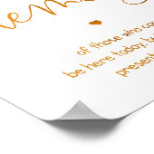 Hochzeitsplakat "In Loving Memory" 8x10 Poster (Ecke)