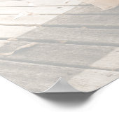 Hochzeitsplakat mit Monogramm als Gästebuch (Ecke)
