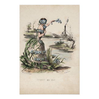 Hochzeitsplakat Victorian Flower Tokens  Poster