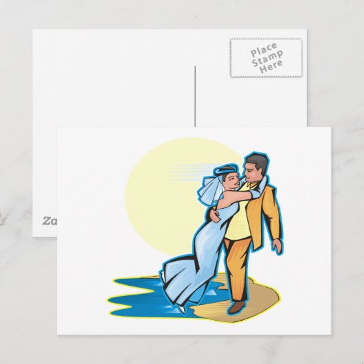 Hochzeitsplan 44 postkarte (Vorne/Hinten)