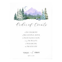 Hochzeitsplan für Hochzeiten in eleganten Wasserfa