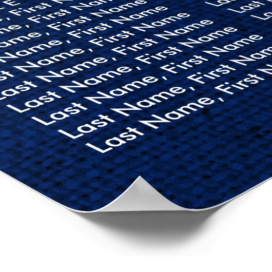 Hochzeitsplan für Hochzeitsfeiern mit Blauer Sonne Poster (Ecke)