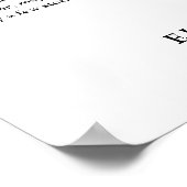 Hochzeitsplan mit Blumendekor Schild (Ecke)