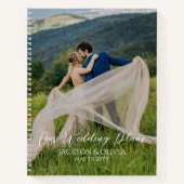 Hochzeitspläne & maßgeschneidertes Foto, Braut, ed Notizblock (Vorderseite)