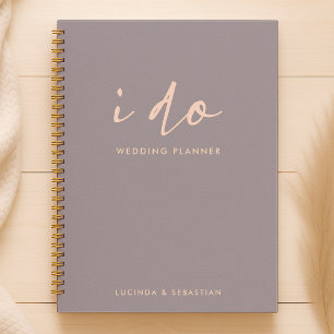 Hochzeitspläne   Modernes Minimales Elegant I Do Planer