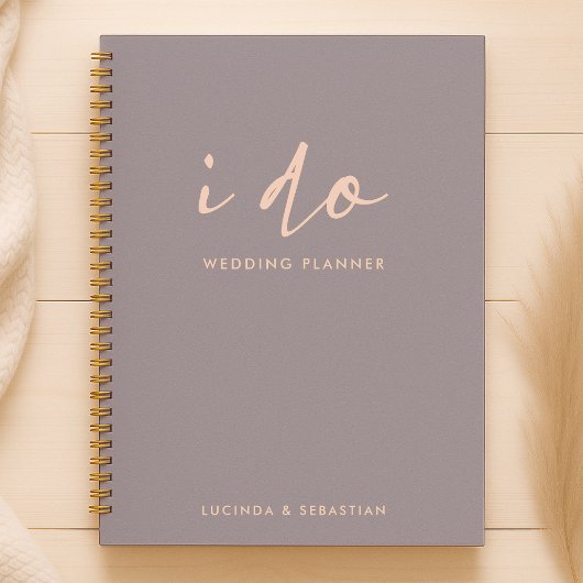 Hochzeitspläne | Modernes Minimales Elegant I Do Planer