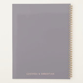 Hochzeitspläne | Modernes Minimales Elegant I Do Planer (Rückseite)