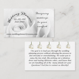 Hochzeitsplaner 3,5" x 2,0" Visitenkarte