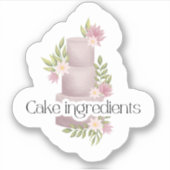 Hochzeitsplaner Bridal Sticker (Vorderseite)