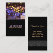 Hochzeitsplaner, Catering, Verpflegung, Visitenkarte (Vorne/Hinten)