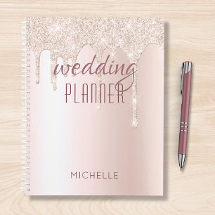 Hochzeitsplaner Chic Girly Glitzer Name Planner Planer
