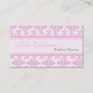 Hochzeitsplaner Damask Filigree Business Card Visitenkarte