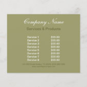 Hochzeitsplaner Flyer (Hinten)