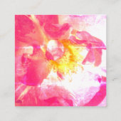 Hochzeitsplaner, Foto-Blumenkarten Quadratische Visitenkarte (Rückseite)