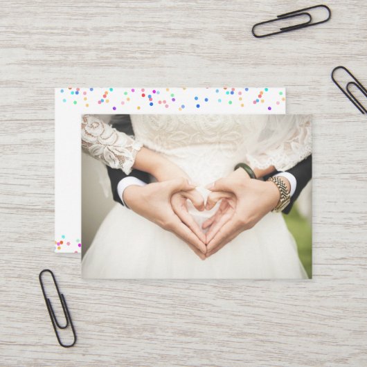 Hochzeitsplaner / Fotograf Visitenkarte (Vorderseite/Rückseite Beispiel)