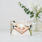 Hochzeitsplaner / Fotograf Visitenkarte (Stehend Vorderseite)