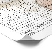 Hochzeitsplaner für digitales Foto Poster (Ecke)