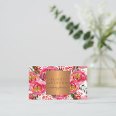 Hochzeitsplaner für Kupfergold Visitenkarte (Stehend Vorderseite)