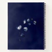 Hochzeitsplaner für Navy Peony Assembly Notizblock (Rückseite)