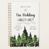 Hochzeitsplaner für rustikales Waldwasser Planer (Vorderseite)